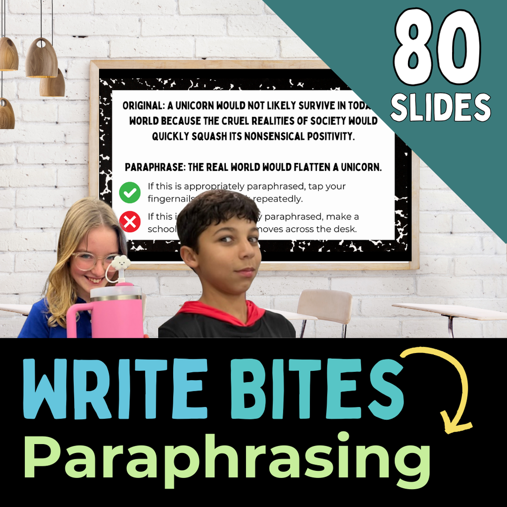 Paraphrasing and Plagiarism Lessons for Teaching Middle School ELA