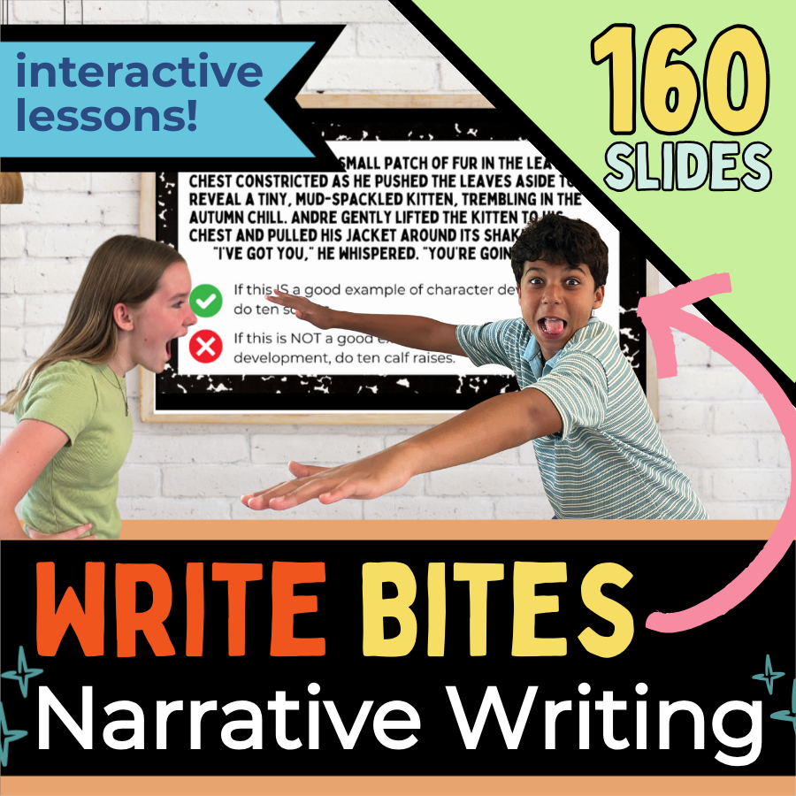 Narrative Writing Lessons for Middle School ELA | How to Write a Narrative