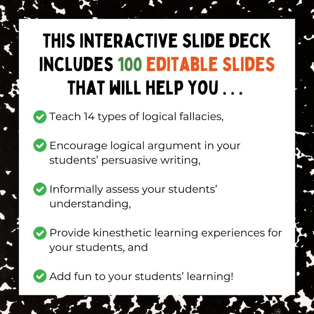 Logical Fallacies Lessons for Teaching Middle School ELA | Argument Writing | 6th Grade 7th Grade