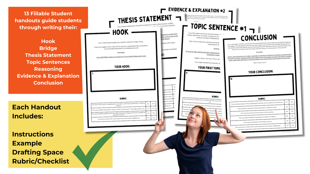 Missing Person Essay Pack for Middle School ELA | Where is Ben McDaniel?