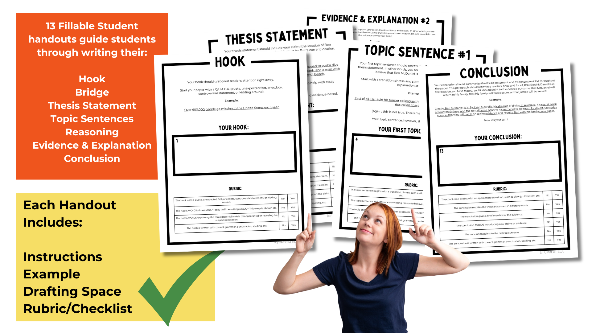 Missing Person Essay Pack for Middle School ELA | Where is Ben McDaniel?