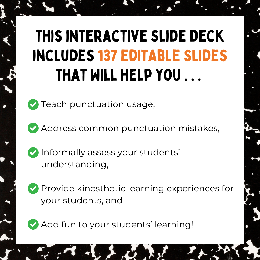 Teaching Punctuation | Middle School ELA Writing Mini Lessons