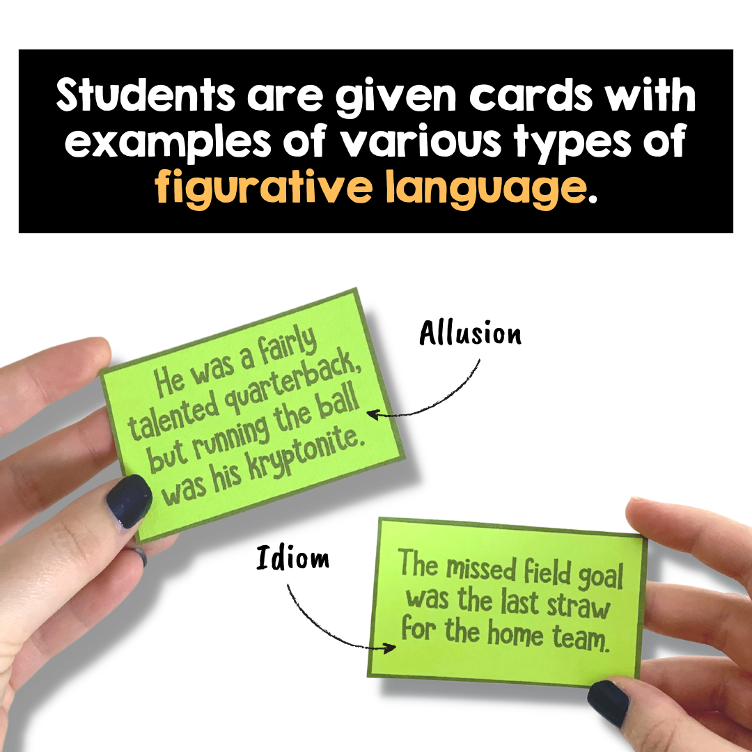 Football Figurative Language Sorting Game