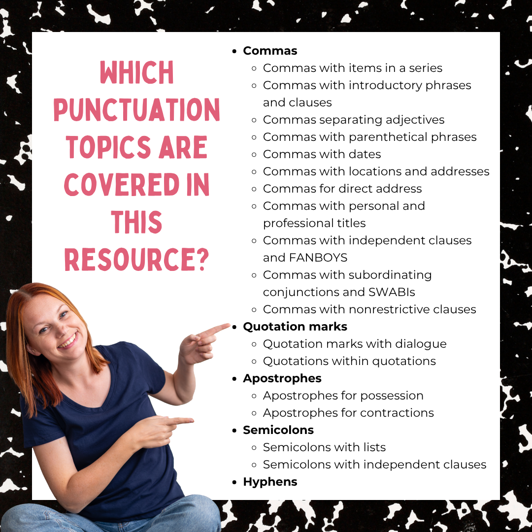 Teaching Punctuation | Middle School ELA Writing Mini Lessons
