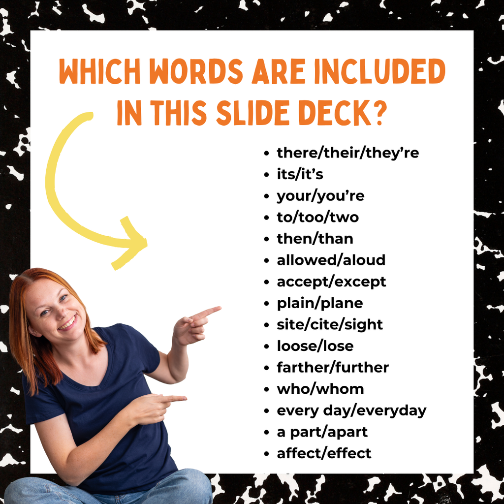 Grammar Lessons for Middle School ELA | Commonly Misused Words