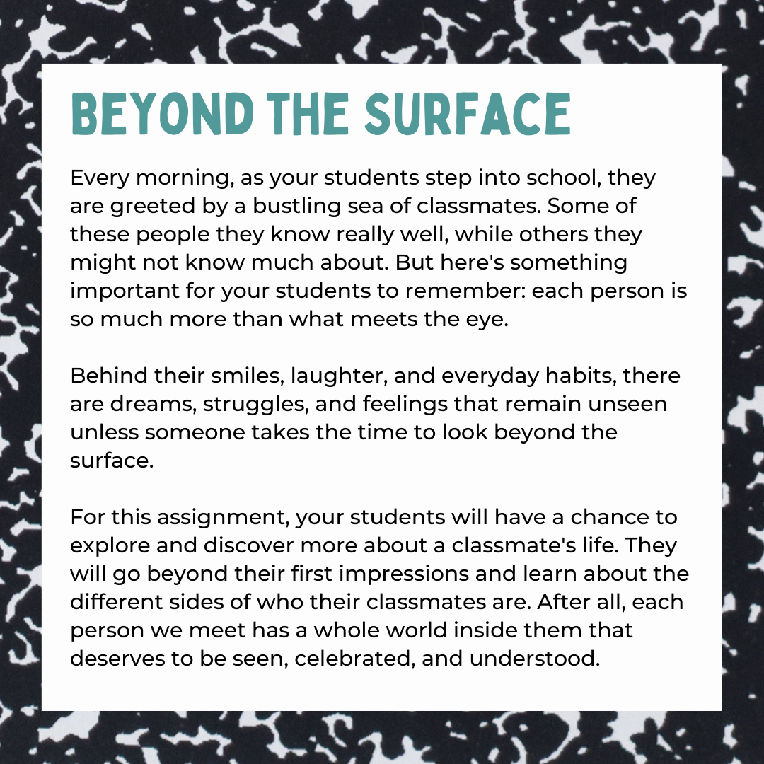 Descriptive Essay Pack for Middle School ELA | Describe Your Classmate