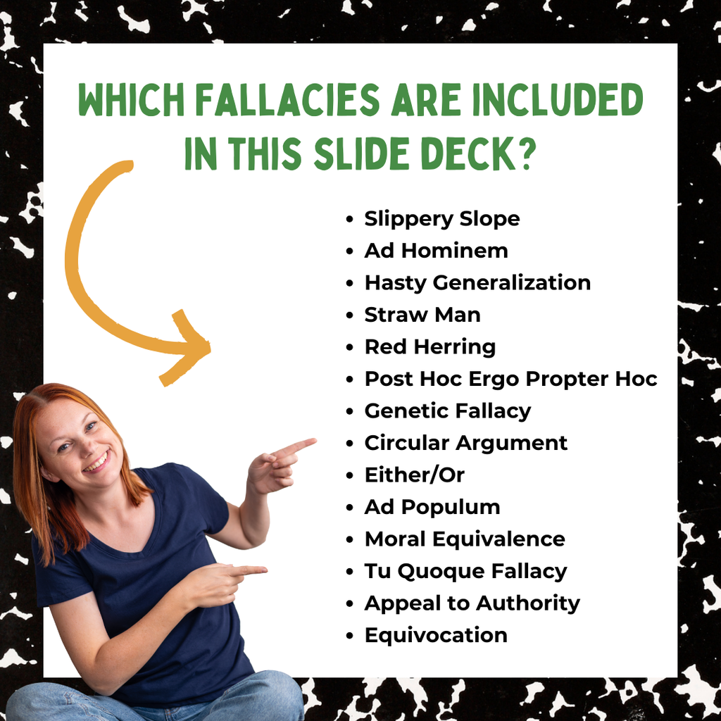 Logical Fallacies Lessons for Teaching Middle School ELA | Argument Writing | 6th Grade 7th Grade