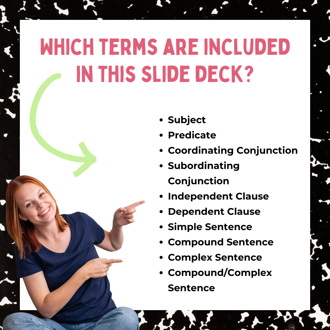 Sentence Structure Mini Lessons for Middle School ELA Writing | 6th Grade 7th Grade