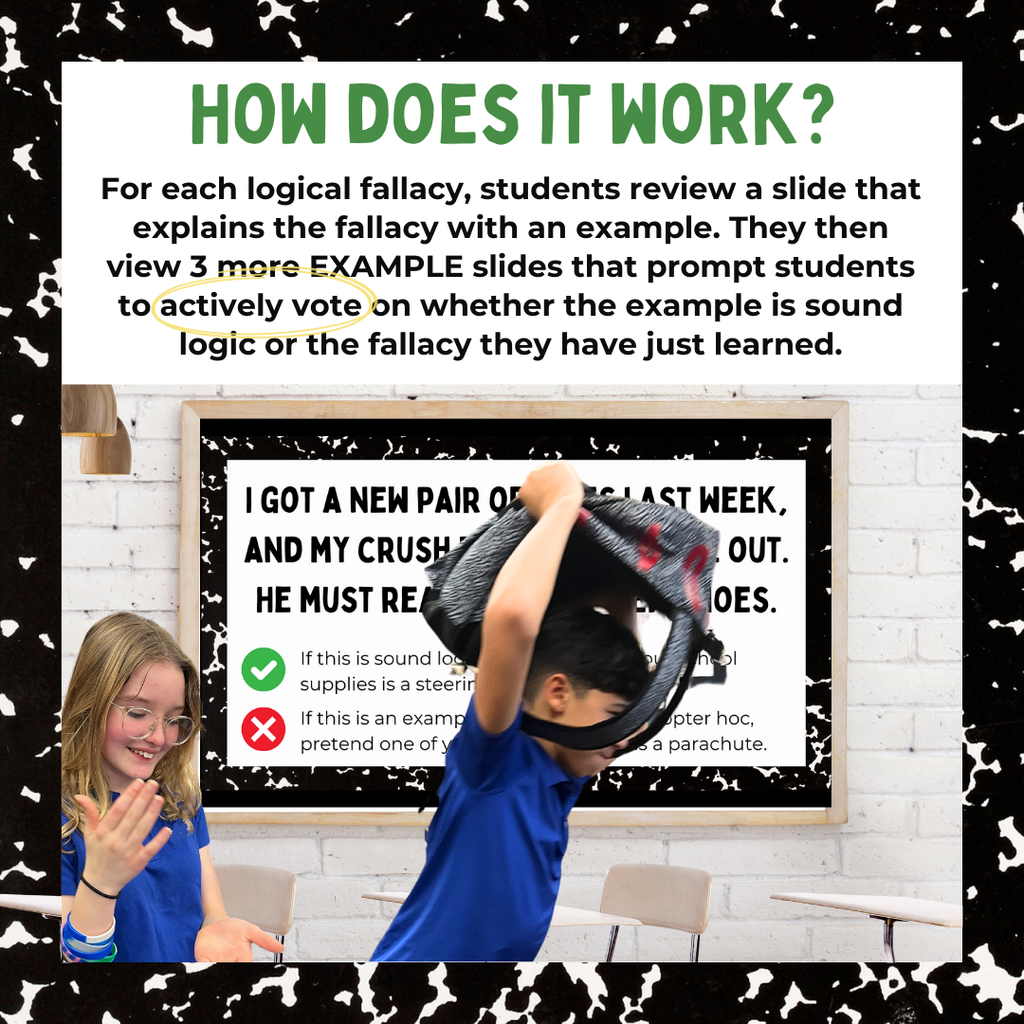 Logical Fallacies Lessons for Teaching Middle School ELA | Argument Writing | 6th Grade 7th Grade