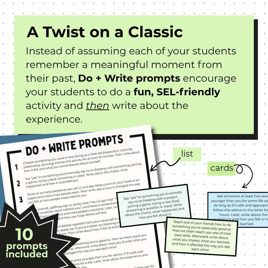 Personal Narrative Essay for Middle School | Prompt Instructions Rubrics Sample Essay