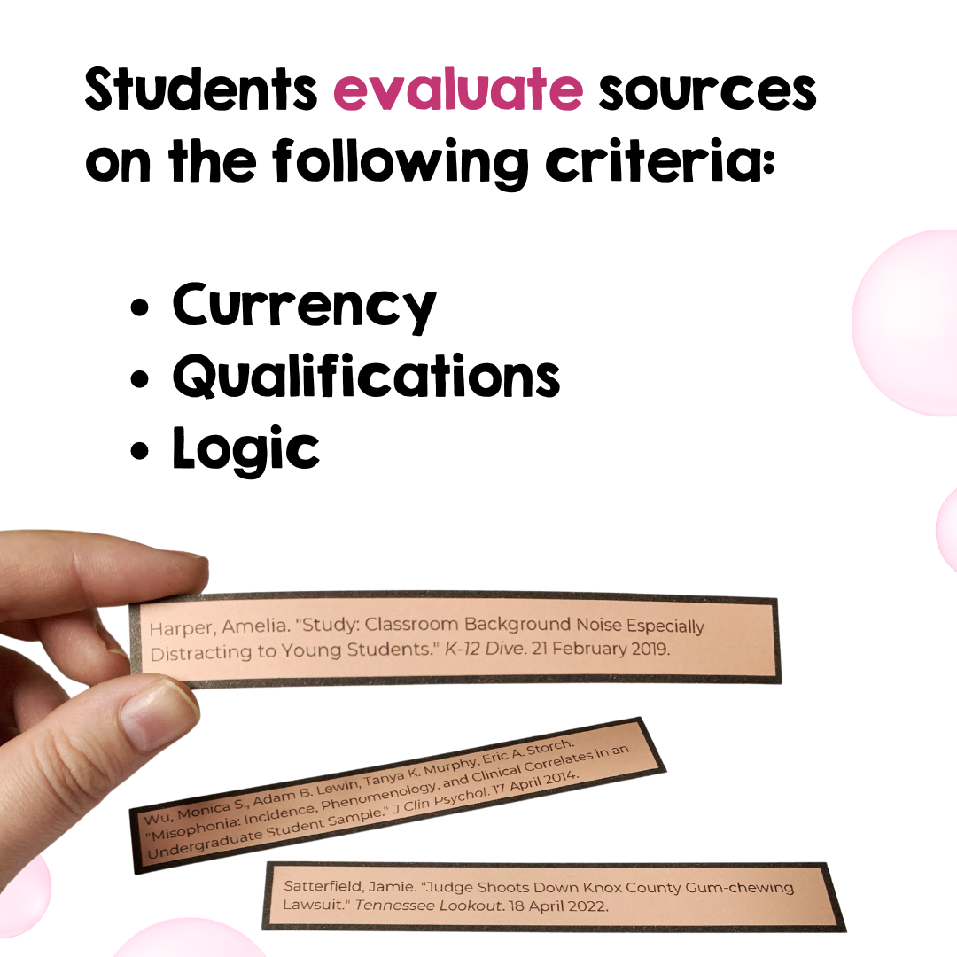 Research Writing Game and Activity for Middle School ELA