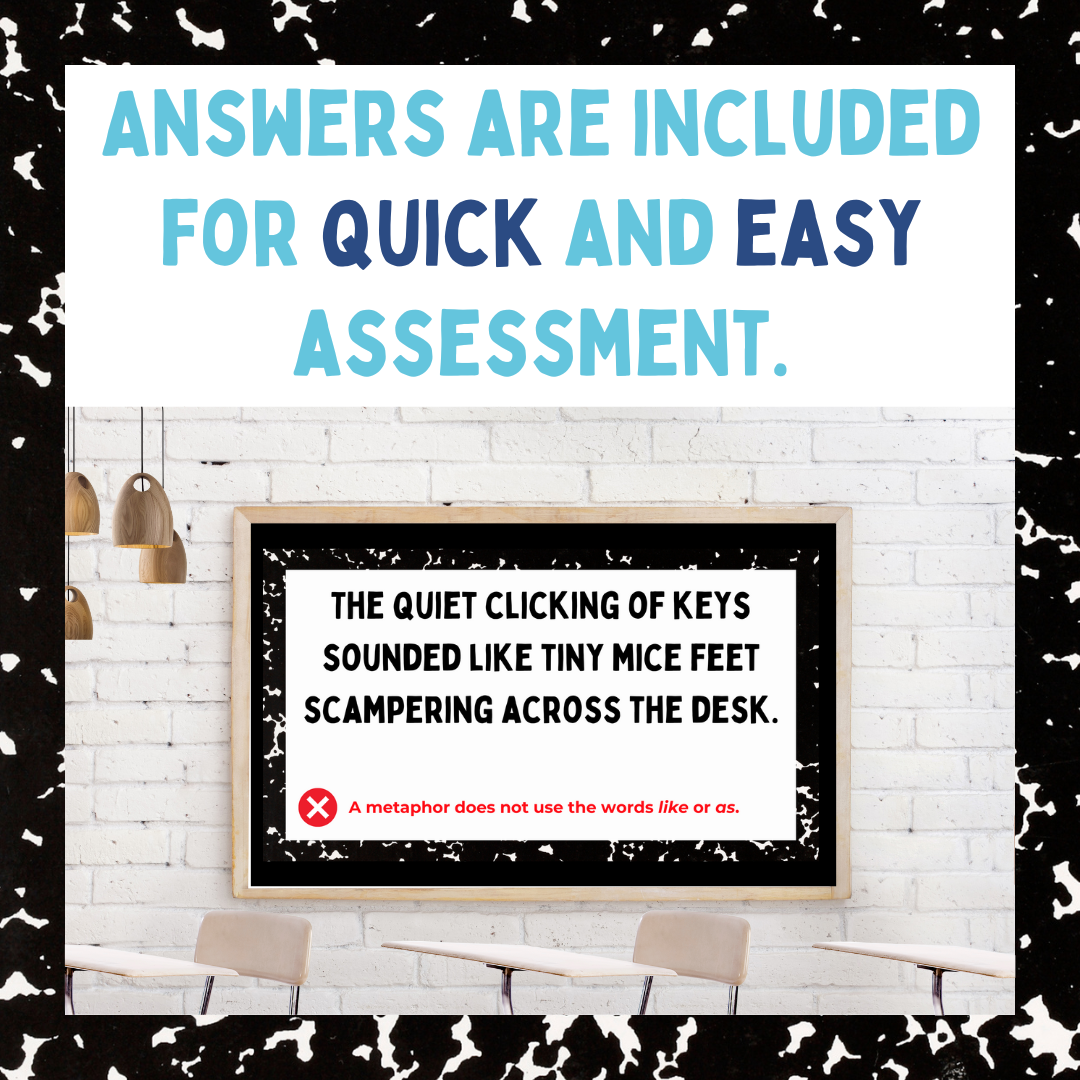 Fun Figurative Language Lessons for Middle School ELA | 6th Grade 7th Grade Writing