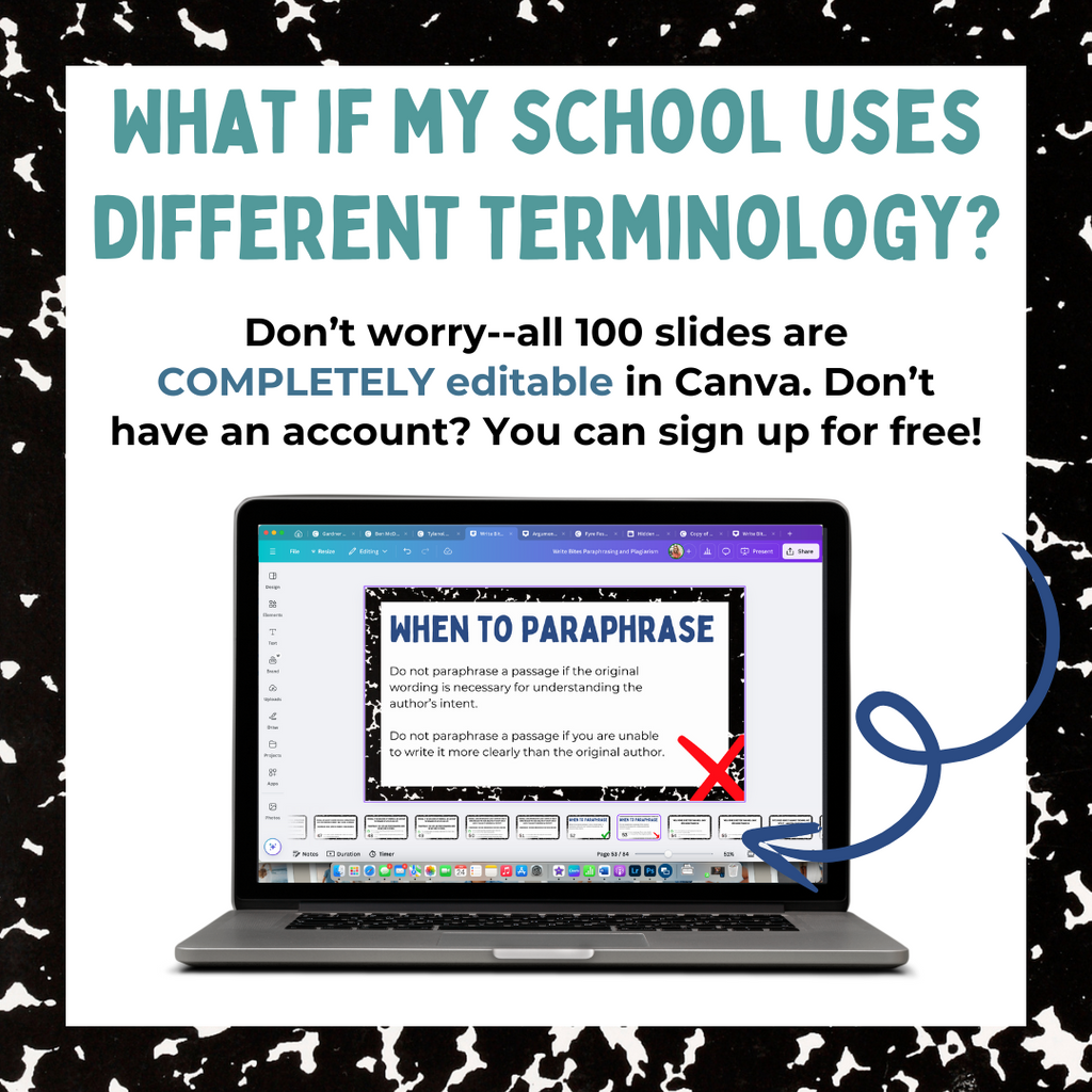 Paraphrasing and Plagiarism Lessons for Teaching Middle School ELA