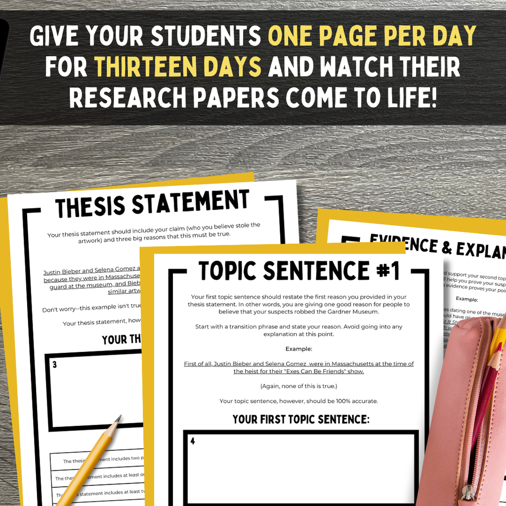 True Crime Essay Pack for Middle School ELA | The Isabella Stewart Gardner Museum Heist