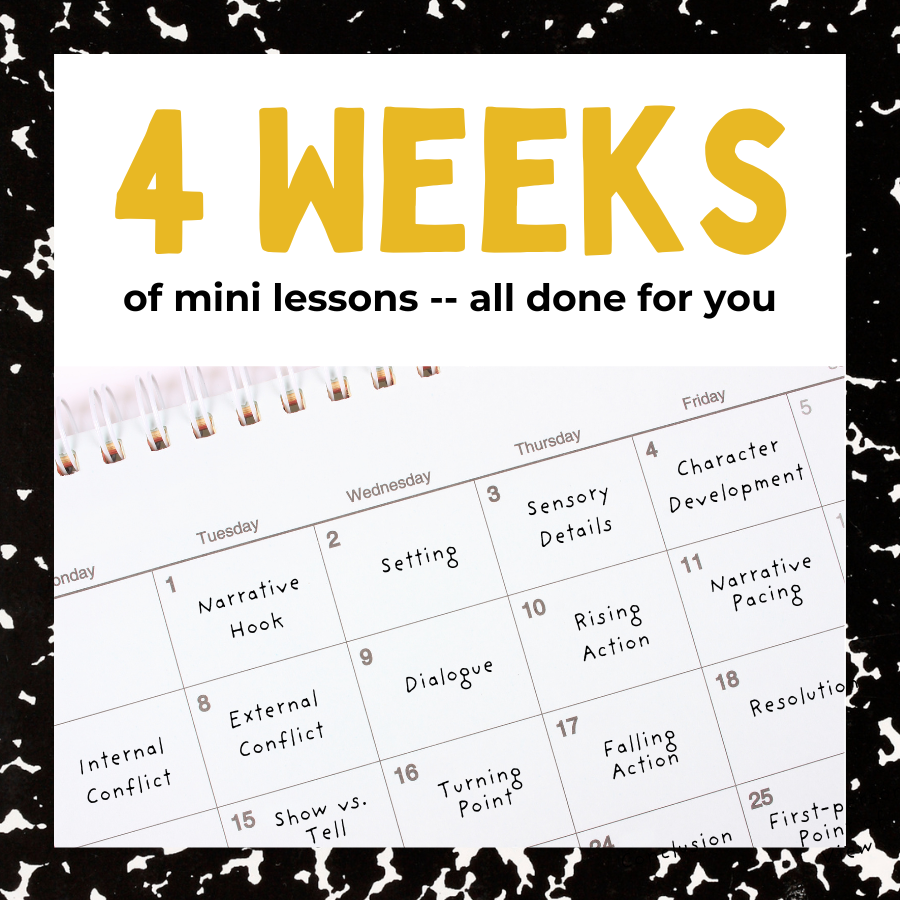 Narrative Writing Lessons for Middle School ELA | How to Write a Narrative