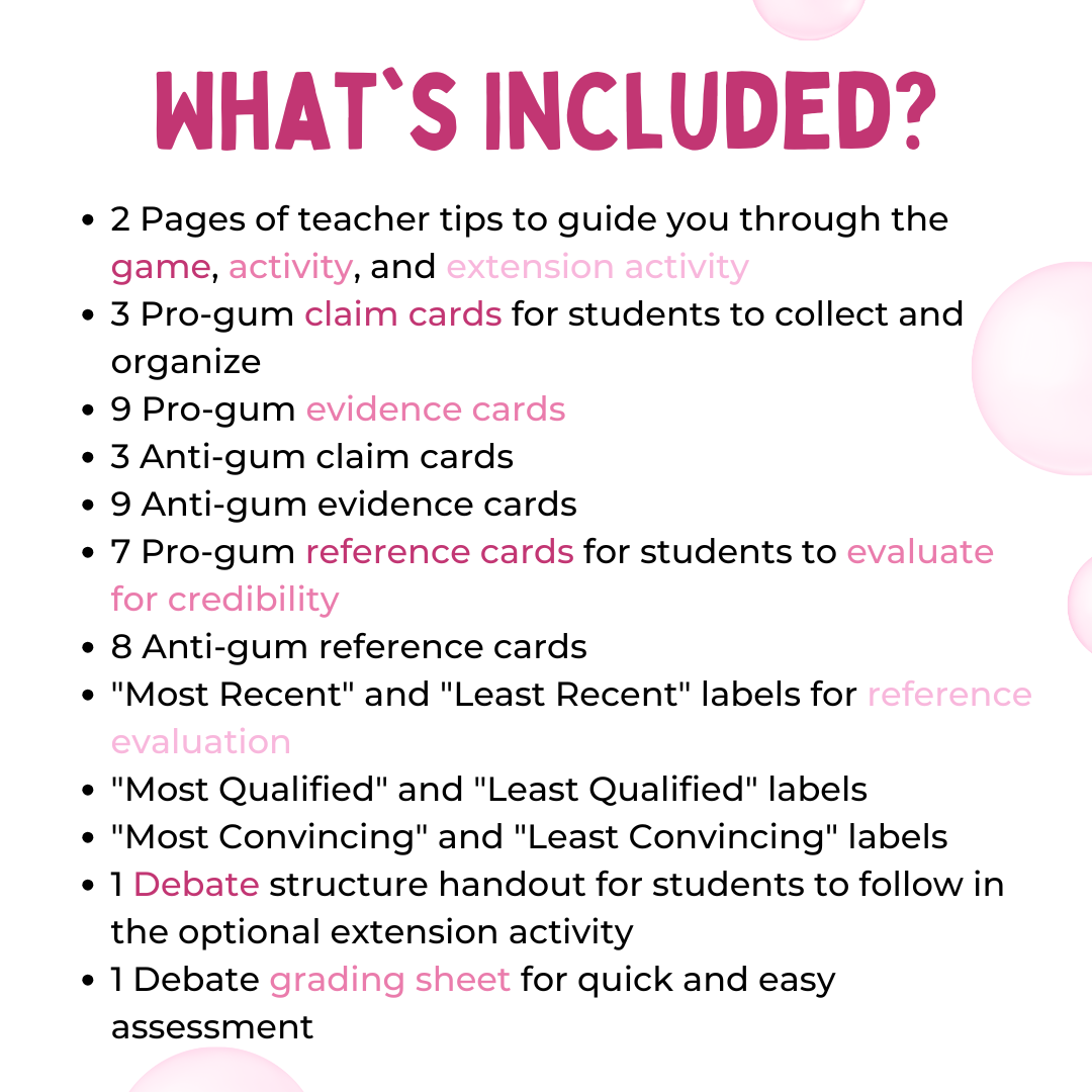 Research Writing Game and Activity for Middle School ELA