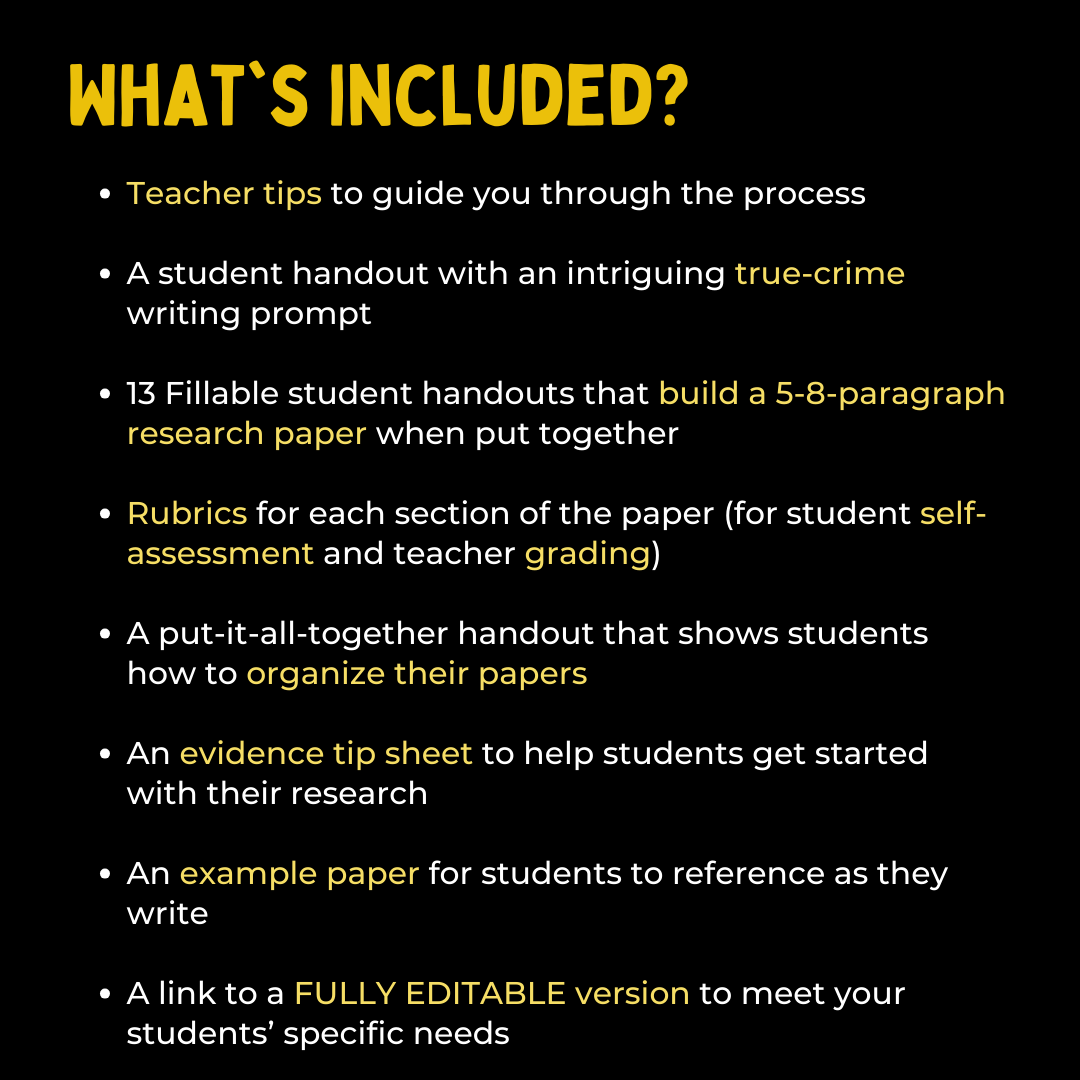 True Crime Essay Pack for Middle School ELA | The Isabella Stewart Gardner Museum Heist